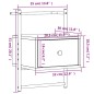 vidaXL Mesitas de noche de pared 2 unidades marrón roble 35x30x51 cm