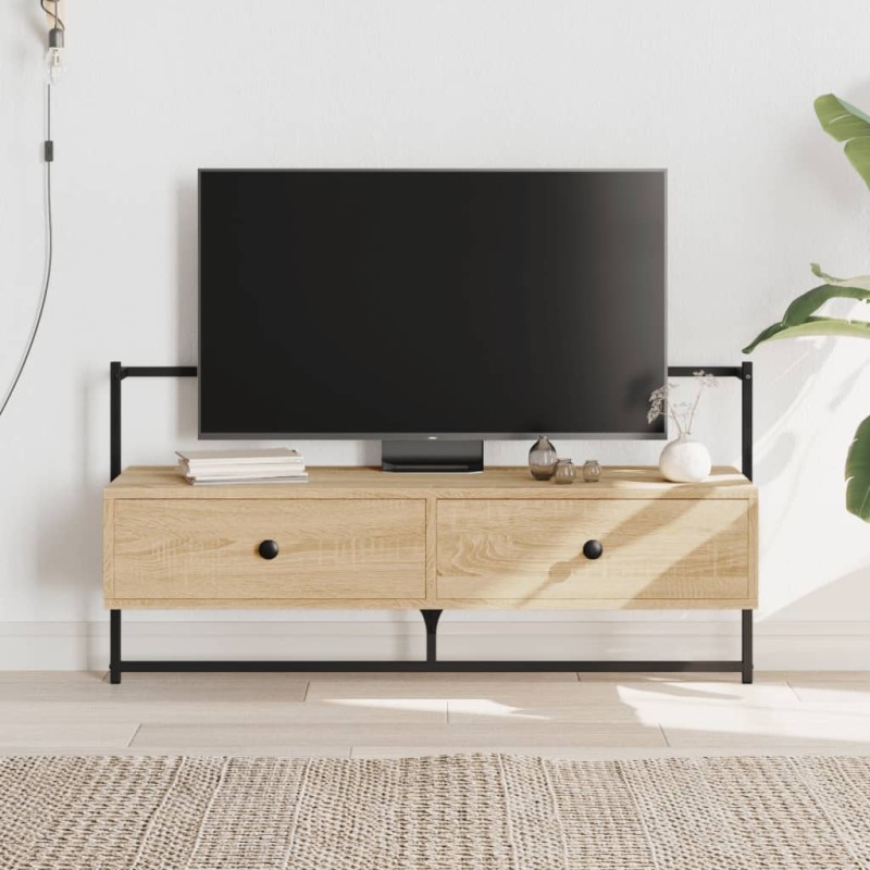 vidaXL Mueble TV de pared madera ingeniería roble Sonoma 100,5x30x51cm