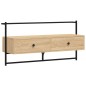 vidaXL Mueble TV de pared madera ingeniería roble Sonoma 100,5x30x51cm