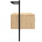 vidaXL Mueble TV de pared madera ingeniería roble Sonoma 100,5x30x51cm