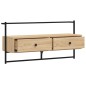vidaXL Mueble TV de pared madera ingeniería roble Sonoma 100,5x30x51cm