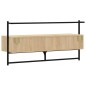 vidaXL Mueble TV de pared madera ingeniería roble Sonoma 100,5x30x51cm