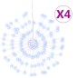 vidaXL Luces de Navidad de estrellas 4 uds 140 LED blanco frío 17 cm vidaXL Luces de Navidad de estrellas 4 uds 140 LED blanco frío 17 cm