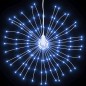 vidaXL Luces de Navidad de estrellas 4 uds 140 LED blanco frío 17 cm vidaXL Luces de Navidad de estrellas 4 uds 140 LED blanco frío 17 cm