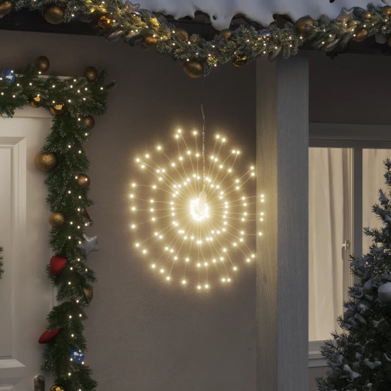 vidaXL Luces de Navidad de estrellas 8 uds 140 LED blanco cálido 17 cm vidaXL Luces de Navidad de estrellas 8 uds 140 LED blanco cálido 17 cm