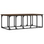 vidaXL Mesa de centro madera de ingeniería marrón roble 100x50x35,5 cm vidaXL Mesa de centro madera de ingeniería marrón roble 100x50x35,5 cm