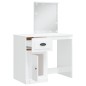 vidaXL Tocador con luces LED blanco brillante 90x42x132,5 cm vidaXL Tocador con luces LED blanco brillante 90x42x132,5 cm