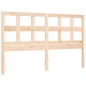 vidaXL Estructura de cama de matrimonio con cabecero madera maciza vidaXL Estructura de cama de matrimonio con cabecero madera maciza