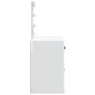 vidaXL Tocador con luces LED blanco brillante 90x42x132,5 cm vidaXL Tocador con luces LED blanco brillante 90x42x132,5 cm