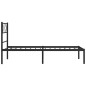 vidaXL Estructura de cama con cabecero metal negro 100x190 cm vidaXL Estructura de cama con cabecero metal negro 100x190 cm