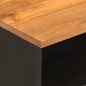 vidaXL Mesitas de noche 2 uds madera maciza de mango marrón y negro vidaXL Mesitas de noche 2 uds madera maciza de mango marrón y negro