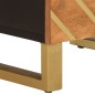 vidaXL Mesitas de noche 2 uds madera maciza de mango marrón y negro vidaXL Mesitas de noche 2 uds madera maciza de mango marrón y negro