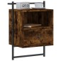 vidaXL Mesitas de noche de pared 2 unidades roble Sonoma 40x30x61 cm
