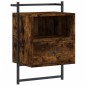 vidaXL Mesitas de noche de pared 2 unidades roble Sonoma 40x30x61 cm