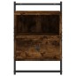 vidaXL Mesitas de noche de pared 2 unidades roble Sonoma 40x30x61 cm