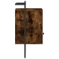 vidaXL Mesitas de noche de pared 2 unidades roble Sonoma 40x30x61 cm