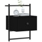 vidaXL Mesitas de noche de pared 2 unidades negro 35x30x51 cm vidaXL Mesitas de noche de pared 2 unidades negro 35x30x51 cm