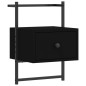 vidaXL Mesitas de noche de pared 2 unidades negro 35x30x51 cm vidaXL Mesitas de noche de pared 2 unidades negro 35x30x51 cm
