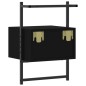 vidaXL Mesitas de noche de pared 2 unidades negro 35x30x51 cm vidaXL Mesitas de noche de pared 2 unidades negro 35x30x51 cm