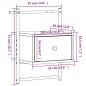 vidaXL Mesitas de noche de pared 2 unidades negro 35x30x51 cm vidaXL Mesitas de noche de pared 2 unidades negro 35x30x51 cm