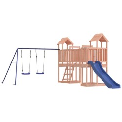 vidaXL Parque infantil de exterior madera maciza Douglas