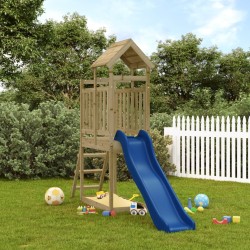 vidaXL Parque infantil de exterior madera de pino impregnada