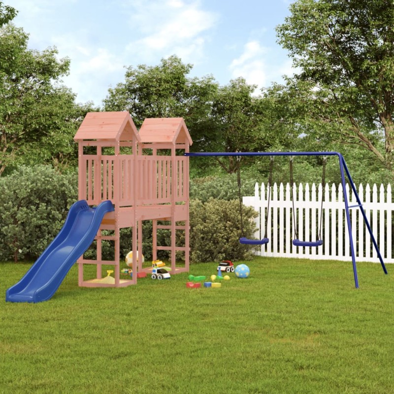 vidaXL Parque infantil de exterior madera maciza Douglas vidaXL Parque infantil de exterior madera maciza Douglas