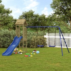 vidaXL Parque infantil de exterior madera de pino impregnada