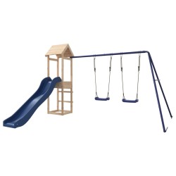 vidaXL Parque infantil de exterior madera maciza de pino