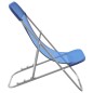 vidaXL Sillas de playa plegables 2 uds textilene acero recubierto azul vidaXL Sillas de playa plegables 2 uds textilene acero recubierto azul