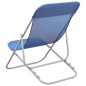 vidaXL Sillas de playa plegables 2 uds textilene acero recubierto azul vidaXL Sillas de playa plegables 2 uds textilene acero recubierto azul