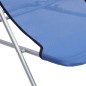 vidaXL Sillas de playa plegables 2 uds textilene acero recubierto azul vidaXL Sillas de playa plegables 2 uds textilene acero recubierto azul