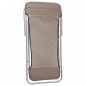 vidaXL Silla de playa plegable 2 uds acero recubierto textilene marrón vidaXL Silla de playa plegable 2 uds acero recubierto textilene marrón