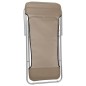 vidaXL Silla de playa plegable 2 uds acero recubierto textilene taupe vidaXL Silla de playa plegable 2 uds acero recubierto textilene taupe
