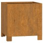 vidaXL Jardineras con patas 2 uds acero corten oxidado 32x30x33 cm vidaXL Jardineras con patas 2 uds acero corten oxidado 32x30x33 cm