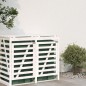 vidaXL Extensión para cobertizo de cubos de basura madera pino blanco vidaXL Extensión para cobertizo de cubos de basura madera pino blanco
