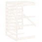vidaXL Extensión para cobertizo de cubos de basura madera pino blanco vidaXL Extensión para cobertizo de cubos de basura madera pino blanco