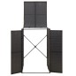 vidaXL Cobertizo para contenedor de basura ratán PE 70x80x117 cm vidaXL Cobertizo para contenedor de basura ratán PE 70x80x117 cm