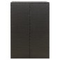 vidaXL Cobertizo para contenedor de basura ratán PE 70x80x117 cm vidaXL Cobertizo para contenedor de basura ratán PE 70x80x117 cm