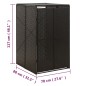 vidaXL Cobertizo para contenedor de basura ratán PE 70x80x117 cm vidaXL Cobertizo para contenedor de basura ratán PE 70x80x117 cm