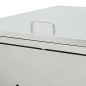 vidaXL Cobertizo contenedor de basura doble acero inoxidable 240L