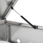 vidaXL Cobertizo contenedor de basura doble acero inoxidable 240L