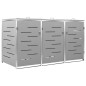 vidaXL Cobertizo para tres contenedores basura acero 207x77,5x112,5 cm vidaXL Cobertizo para tres contenedores basura acero 207x77,5x112,5 cm
