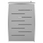 vidaXL Cobertizo para tres contenedores basura acero 207x77,5x112,5 cm vidaXL Cobertizo para tres contenedores basura acero 207x77,5x112,5 cm