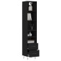 vidaXL Aparador de madera contrachapada negro 34,5x34x180 cm vidaXL Aparador de madera contrachapada negro 34,5x34x180 cm