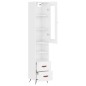 vidaXL Aparador alto madera contrachapada blanco brillo 34,5x34x180 cm vidaXL Aparador alto madera contrachapada blanco brillo 34,5x34x180 cm