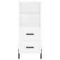 vidaXL Aparador alto madera contrachapada blanco 34,5x34x180 cm vidaXL Aparador alto madera contrachapada blanco 34,5x34x180 cm