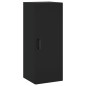vidaXL Aparador de madera contrachapada negro 34,5x34x180 cm vidaXL Aparador de madera contrachapada negro 34,5x34x180 cm