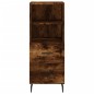 vidaXL Aparador de madera contrachapada roble ahumado 34,5x34x180 cm vidaXL Aparador de madera contrachapada roble ahumado 34,5x34x180 cm
