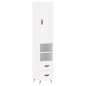 vidaXL Aparador alto madera contrachapada blanco 34,5x34x180 cm vidaXL Aparador alto madera contrachapada blanco 34,5x34x180 cm